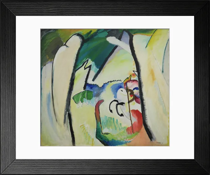 Framed Print : Saint George, 1910. Creator: Kandinsky, Wassily Vasilyevich (1866-1944) Framed Print : Saint George, 1910. Creator: Kandinsky, Wassily Vasilyevich (1866-1944)