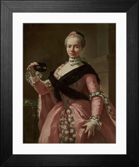 Framed Print : Portrait of Anna de Banzi Carrati, 1760. Creator: Gandolfi, Ubaldo (1728-1781) Framed Print : Portrait of Anna de Banzi Carrati, 1760. Creator: Gandolfi, Ubaldo (1728-1781)