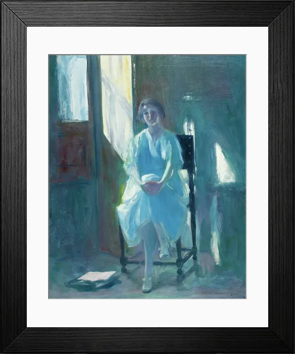 Framed Print : Blue Symphony (Sinfonia azul), 1920. Creator: Carneiro, Antonio (1872-1930) Framed Print : Blue Symphony (Sinfonia azul), 1920. Creator: Carneiro, Antonio (1872-1930)