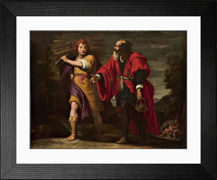 Framed Print : Abraham and Isaac: 'So the two of them went together', c1640. Creator: Rosselli, Matteo (1578-1650) Framed Print : Abraham and Isaac: 'So the two of them went together', c1640. Creator: Rosselli, Matteo (1578-1650)