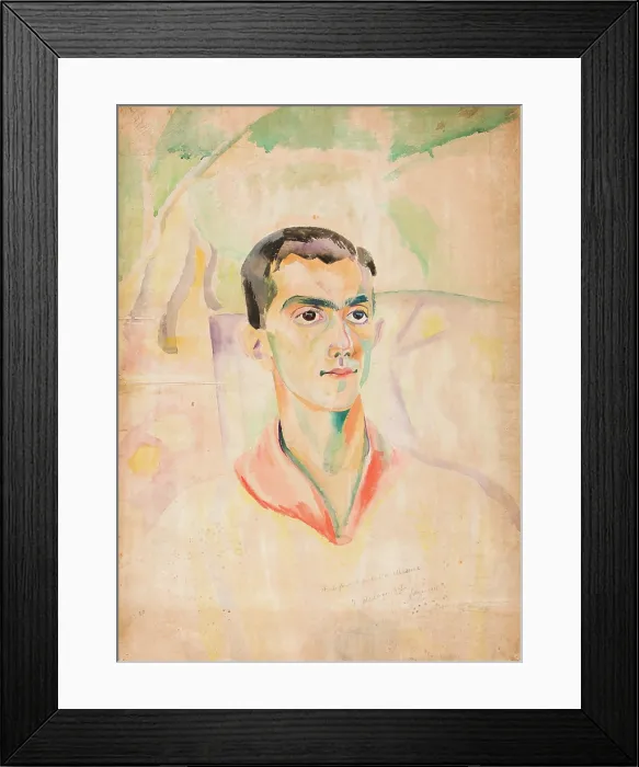 Framed Print : Portrait of the choreographer and ballet dancer Leonide Massine (1896-1979), 1918. Creator: Delaunay, Robert (1885-1941) Framed Print : Portrait of the choreographer and ballet dancer Leonide Massine (1896-1979), 1918. Creator: Delaunay, Robert (1885-1941)