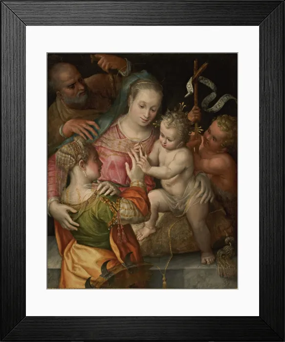 Framed Print : The Mystical Marriage of Saint Catherine, c1550-1560. Creator: Fontana, Prospero (1512-1597) Framed Print : The Mystical Marriage of Saint Catherine, c1550-1560. Creator: Fontana, Prospero (1512-1597)