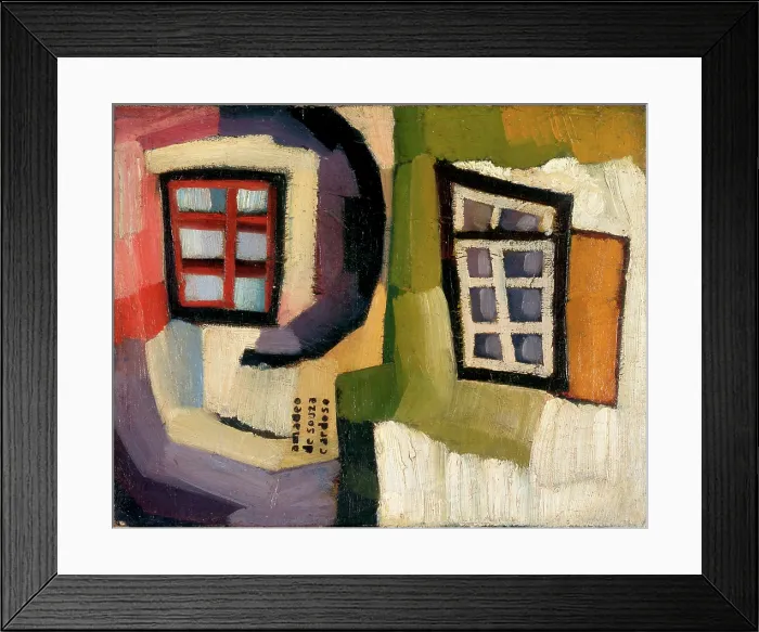 Framed Print : Windows of a Fisherman, c1915. Creator: Souza-Cardoso, Amadeo de (1887-1918) Framed Print : Windows of a Fisherman, c1915. Creator: Souza-Cardoso, Amadeo de (1887-1918)