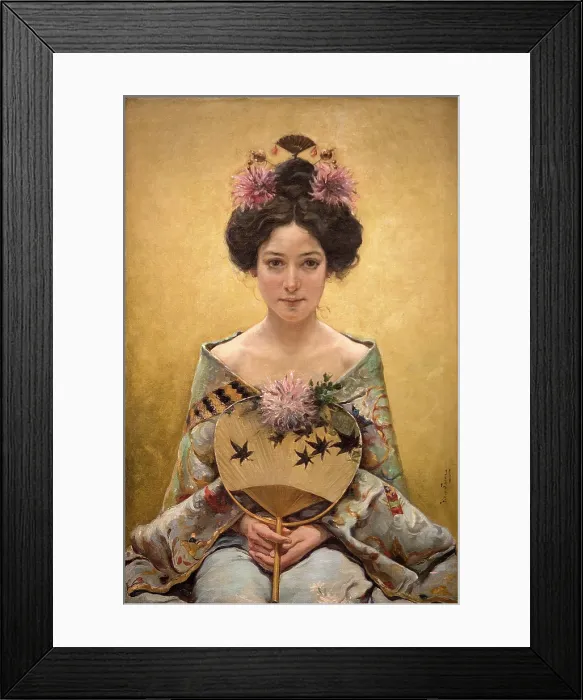 Framed Print : Chrysanthemums, c1900. Creator: Saenz y Saenz, Pedro (1863-1927) Framed Print : Chrysanthemums, c1900. Creator: Saenz y Saenz, Pedro (1863-1927)