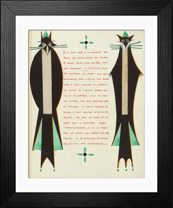 Framed Print : Illustration for 'La legende de Saint Julien l'Hospitalier' by Gustave Flaubert, 1912 Framed Print : Illustration for 'La legende de Saint Julien l'Hospitalier' by Gustave Flaubert, 1912