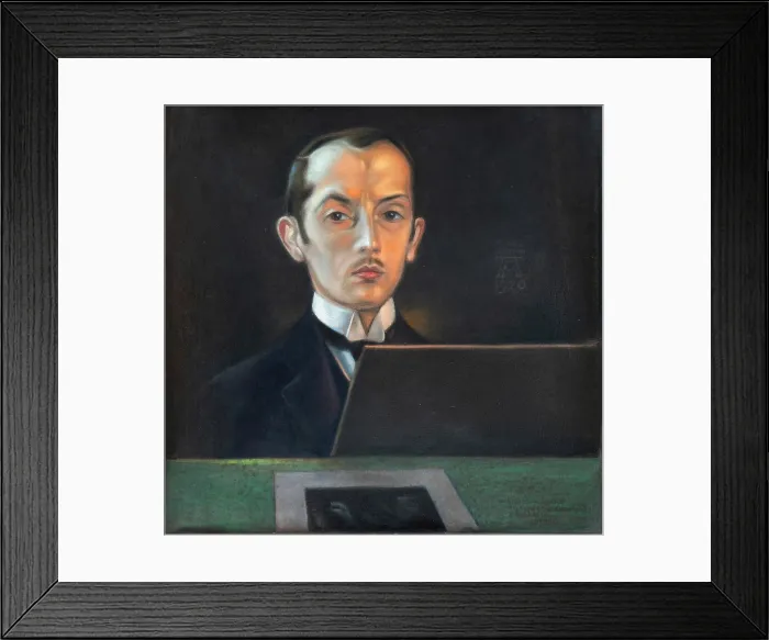 Framed Print : Self-portrait, 1920. Creator: Martini, Alberto (1876-1954) Framed Print : Self-portrait, 1920. Creator: Martini, Alberto (1876-1954)