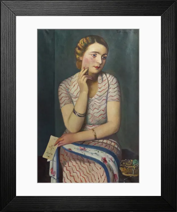 Framed Print : The Reader, 1935. Creator: Marussig, Pietro (1879-1937) Framed Print : The Reader, 1935. Creator: Marussig, Pietro (1879-1937)
