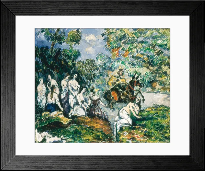 Framed Print : Scene legendaire. (Sancho dans l'eau), c1878. Creator: Cezanne, Paul (1839-1906). Scene legendaire. (Sancho dans l'eau), c1878 Framed Print : Scene legendaire. (Sancho dans l'eau), c1878. Creator: Cezanne, Paul (1839-1906). Scene legendaire. (Sancho dans l'eau), c1878