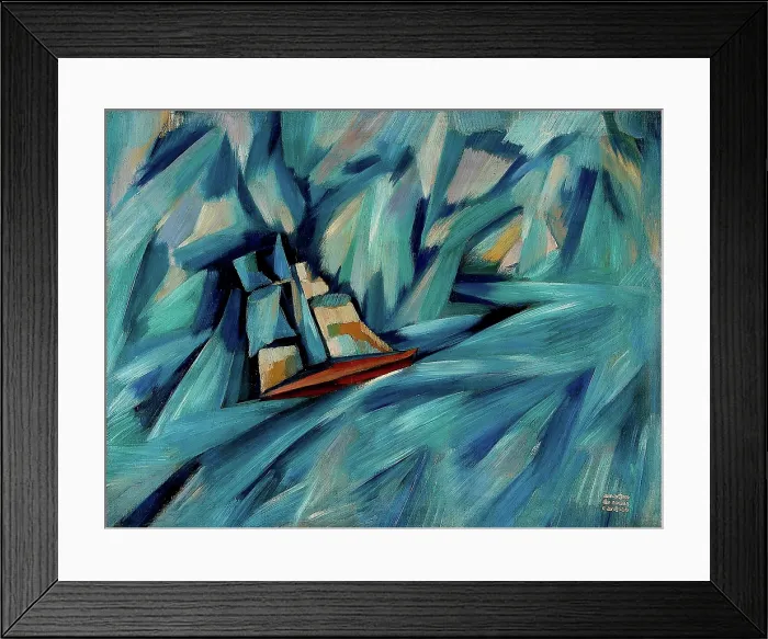 Framed Print : The sloop, c1915. Creator: Souza-Cardoso, Amadeo de (1887-1918)