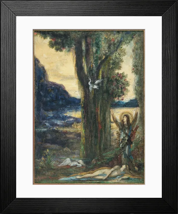 Framed Print : La Douleur d'Orphee (The Pain of Orpheus), c1887. Creator: Moreau, Gustave (1826-1898). La Douleur d'Orphee (The Pain of Orpheus), c1887 Framed Print : La Douleur d'Orphee (The Pain of Orpheus), c1887. Creator: Moreau, Gustave (1826-1898). La Douleur d'Orphee (The Pain of Orpheus), c1887