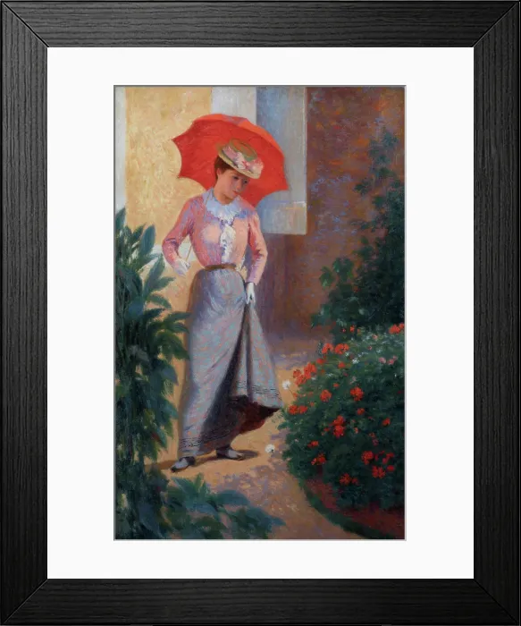 Framed Print : Geraniums, c1901. Creator: Zandomeneghi, Federico (1841-1917) Framed Print : Geraniums, c1901. Creator: Zandomeneghi, Federico (1841-1917)