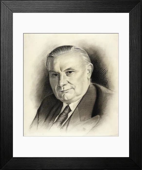 Framed Print : Ernest Bevin, between 1939 and 1946. Creators: Central Office of Information, Arthur Boughey Framed Print : Ernest Bevin, between 1939 and 1946. Creators: Central Office of Information, Arthur Boughey