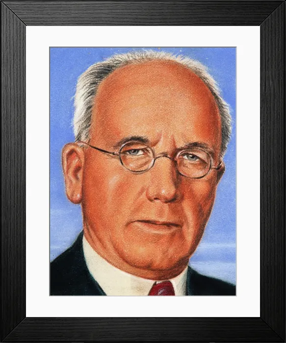 Framed Print : Peter Fraser 1944 (cropped), c1944. Creators: William Timym, Central Office of Information Framed Print : Peter Fraser 1944 (cropped), c1944. Creators: William Timym, Central Office of Information