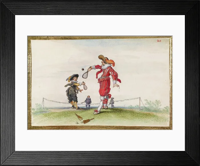 Framed Print : A Game of Tennis, c1620-1625. Creator: Venne, Adriaen Pietersz. van de (1589-1662) Framed Print : A Game of Tennis, c1620-1625. Creator: Venne, Adriaen Pietersz. van de (1589-1662)