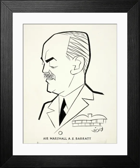 Framed Print : Air Marshall AS Barratt, between 1939 and 1946. Creators: Central Office of Information, Victor Weisz Framed Print : Air Marshall AS Barratt, between 1939 and 1946. Creators: Central Office of Information, Victor Weisz
