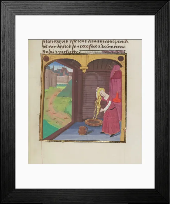 Framed Print : Miniature from Roman de Troie en prose (Francais 254), 1467. Creator: Anonymous master Framed Print : Miniature from Roman de Troie en prose (Francais 254), 1467. Creator: Anonymous master