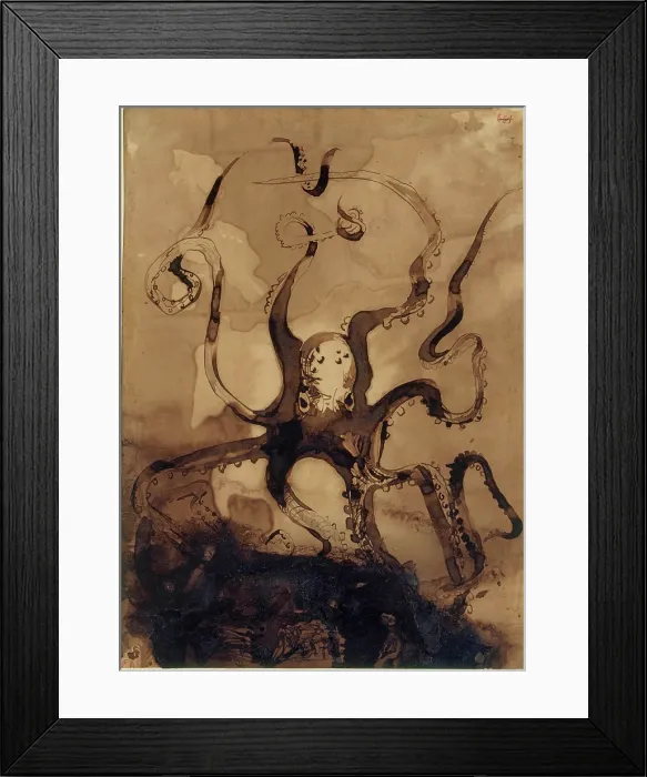 Framed Print : Octopus, 1864-1865. Creator: Hugo, Victor (1802-1885) Framed Print : Octopus, 1864-1865. Creator: Hugo, Victor (1802-1885)