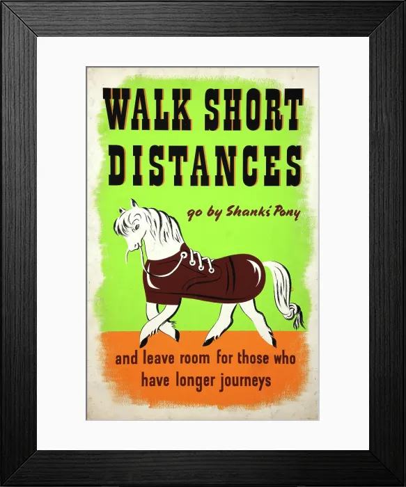 Framed Print : Walk short distances Framed Print : Walk short distances