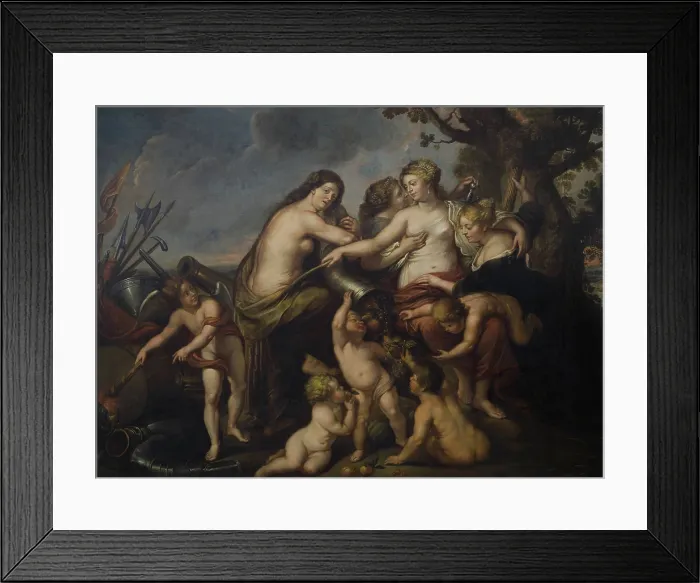 Framed Print : Allegory of the Peace and Happiness of the State, Second Half of the 17th cen.. Creator: Jordaens, Jacob (1593-1678) Framed Print : Allegory of the Peace and Happiness of the State, Second Half of the 17th cen.. Creator: Jordaens, Jacob (1593-1678)