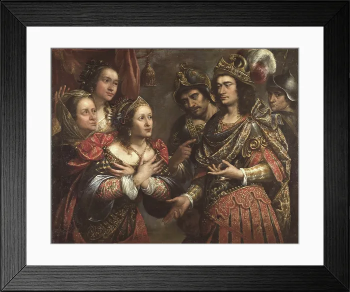 Framed Print : The Family of Darius before Alexander, 1649. Creator: Pereda y Salgado, Antonio, de (1611-1678) Framed Print : The Family of Darius before Alexander, 1649. Creator: Pereda y Salgado, Antonio, de (1611-1678)