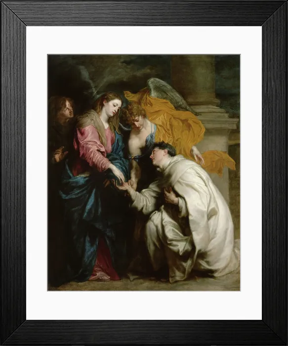 Framed Print : The Vision of the Blessed Hermann Joseph (The Mystical Engagement of the Blessed...1629-1630. Creator: Dyck, Sir Anthony van (1599-1641) Framed Print : The Vision of the Blessed Hermann Joseph (The Mystical Engagement of the Blessed...1629-1630. Creator: Dyck, Sir Anthony van (1599-1641)