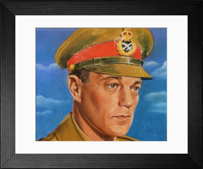 Framed Print : General R E Laycock, c1943. Creators: William Timym, Central Office of Information Framed Print : General R E Laycock, c1943. Creators: William Timym, Central Office of Information