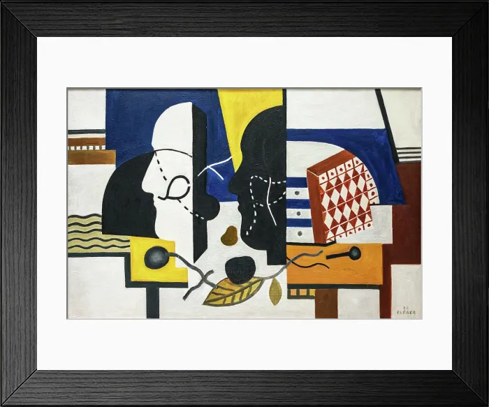 Framed Print : Two Profiles, 1928. Creator: Leger, Fernand (1881-1955) Framed Print : Two Profiles, 1928. Creator: Leger, Fernand (1881-1955)