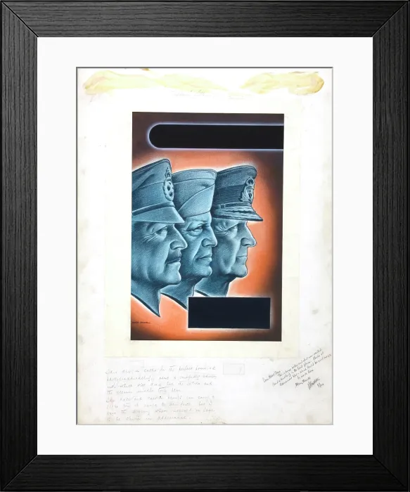 Framed Print : Field Marshal Alexander, General Eisenhower and Admiral Cunningham, between 1939 and 1946. Creators: Central Office of Information, Marc Stone Framed Print : Field Marshal Alexander, General Eisenhower and Admiral Cunningham, between 1939 and 1946. Creators: Central Office of Information, Marc Stone