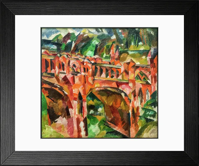Framed Print : The Red Bridge of Tsaritsyno, c1918. Creator: Lentulov, Aristarkh Vasilyevich (1882-1943) Framed Print : The Red Bridge of Tsaritsyno, c1918. Creator: Lentulov, Aristarkh Vasilyevich (1882-1943)
