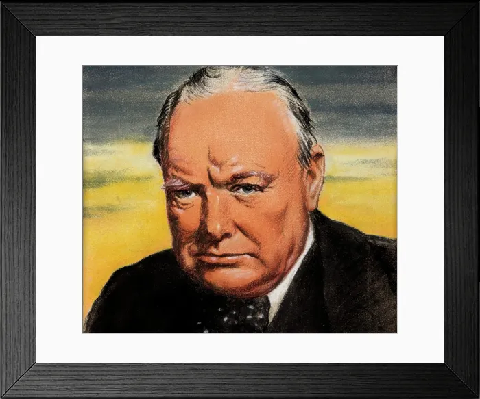 Framed Print : Winston Churchill, c1944. Creators: William Timym, Central Office of Information Framed Print : Winston Churchill, c1944. Creators: William Timym, Central Office of Information