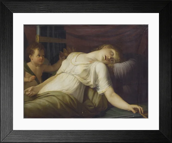 Framed Print : The Death of Saint Cecilia, 1805. Creator: Pozzi, Andrea (1777-1837) Framed Print : The Death of Saint Cecilia, 1805. Creator: Pozzi, Andrea (1777-1837)