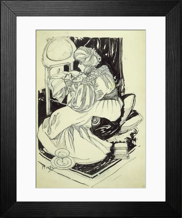 Framed Print : Sarah Bernhardt (1844-1923), c1896. Creator: Mucha, Alfons Marie (1860-1939) Framed Print : Sarah Bernhardt (1844-1923), c1896. Creator: Mucha, Alfons Marie (1860-1939)