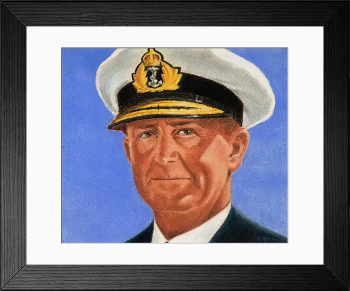 Framed Print : Admiral of the Fleet Sir Andrew Cunningham, c1943. Creators: William Timym, Central Office of Information Framed Print : Admiral of the Fleet Sir Andrew Cunningham, c1943. Creators: William Timym, Central Office of Information