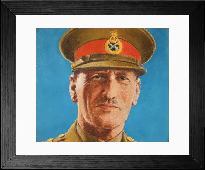 Framed Print : General Claude Auchinleck, c1943.. Creators: William Timym, Central Office of Information Framed Print : General Claude Auchinleck, c1943.. Creators: William Timym, Central Office of Information