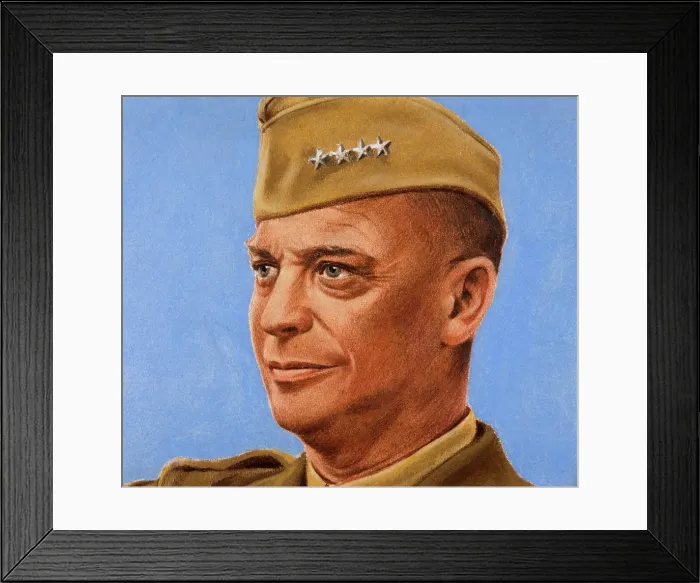 Framed Print : General Eisenhower, c1943. Creators: William Timym, Central Office of Information Framed Print : General Eisenhower, c1943. Creators: William Timym, Central Office of Information