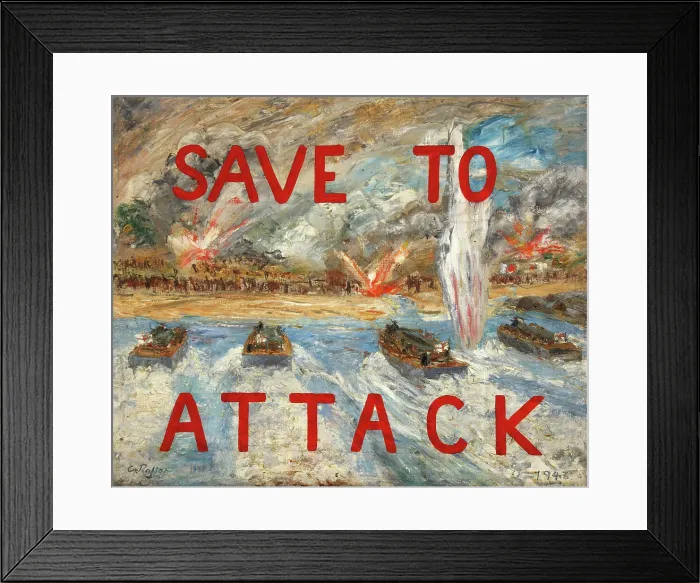 Framed Print : 'Save to attack', 1943. Creators: Unknown, Central Office of Information Framed Print : 'Save to attack', 1943. Creators: Unknown, Central Office of Information