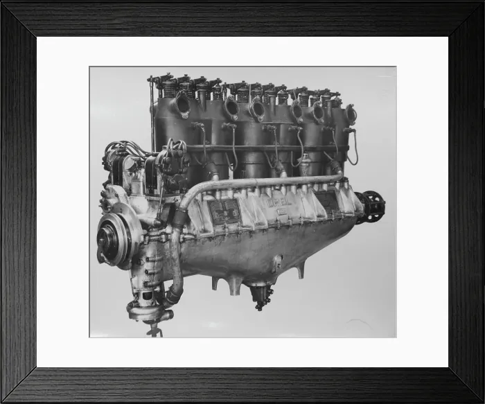 Framed Print : Argus As III (O) aircraft engine, produced under license by Opel during WW1, exhaust side, Sep 1919. Creator: Air Ministry Framed Print : Argus As III (O) aircraft engine, produced under license by Opel during WW1, exhaust side, Sep 1919. Creator: Air Ministry