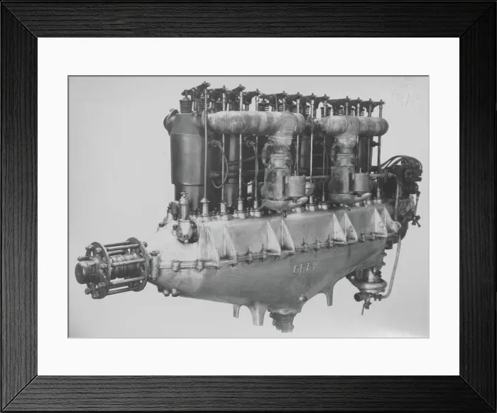 Framed Print : Argus As III (O) aircraft engine, produced under license by Opel during WW1, induction side, 1919. Creator: Air Ministry Framed Print : Argus As III (O) aircraft engine, produced under license by Opel during WW1, induction side, 1919. Creator: Air Ministry