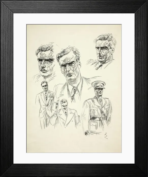 Framed Print : Anthony Eden, 1st Earl of Avon, between 1939 and 1946. Creators: Central Office of Information, Richard Ziegler Framed Print : Anthony Eden, 1st Earl of Avon, between 1939 and 1946. Creators: Central Office of Information, Richard Ziegler