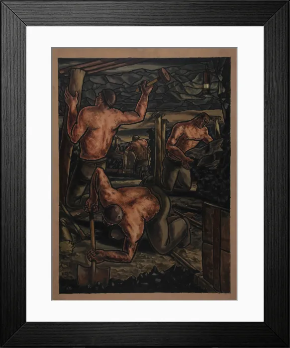 Framed Print : Industrial Coal mine scene, between 1939 and 1946. Creators: Central Office of Information, George Bissill Framed Print : Industrial Coal mine scene, between 1939 and 1946. Creators: Central Office of Information, George Bissill