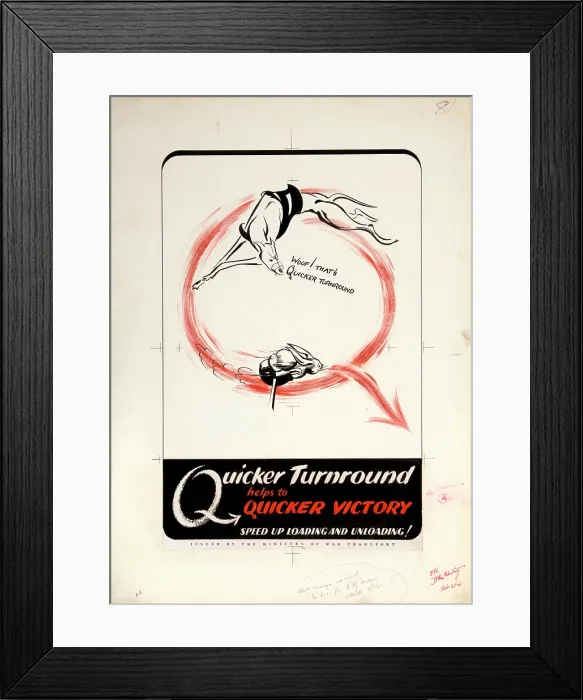 Framed Print : Quicker turnround helps to quicker victory. Speed up, , , , WWII poster, between 1939 and 1946 Framed Print : Quicker turnround helps to quicker victory. Speed up, , , , WWII poster, between 1939 and 1946