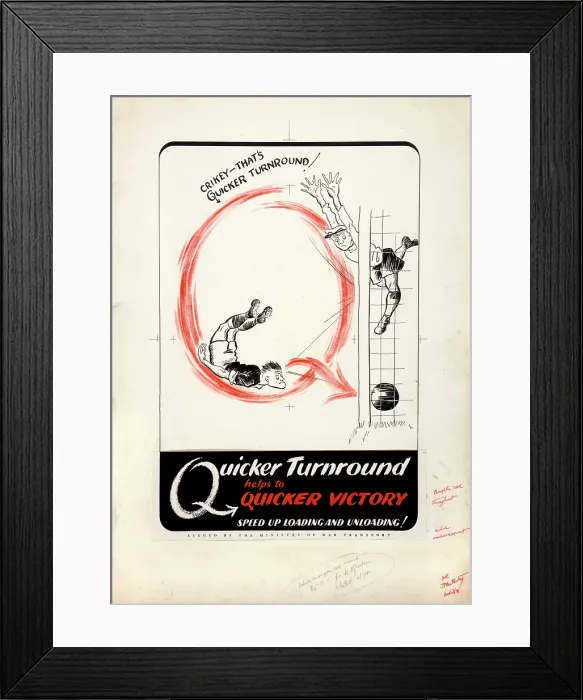Framed Print : Quicker turnround helps to quicker victory. Speed up, , , , WWII poster, between 1939 and 1946 Framed Print : Quicker turnround helps to quicker victory. Speed up, , , , WWII poster, between 1939 and 1946