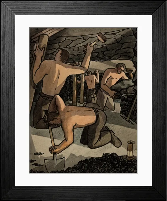 Framed Print : Industrial Coal mine scene, between 1939 and 1946. Creators: Central Office of Information, George Bissill Framed Print : Industrial Coal mine scene, between 1939 and 1946. Creators: Central Office of Information, George Bissill