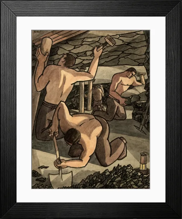 Framed Print : Industrial Coal mine scene, between 1939 and 1946. Creators: Central Office of Information, George Bissill Framed Print : Industrial Coal mine scene, between 1939 and 1946. Creators: Central Office of Information, George Bissill