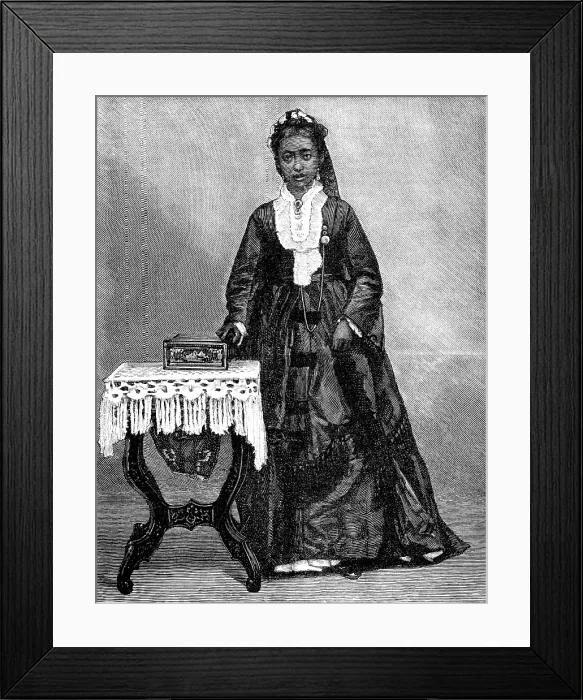 Framed Print : Ranavalona III. the new Queen of Madagascar, 1883. Creator: Unknown Framed Print : Ranavalona III. the new Queen of Madagascar, 1883. Creator: Unknown