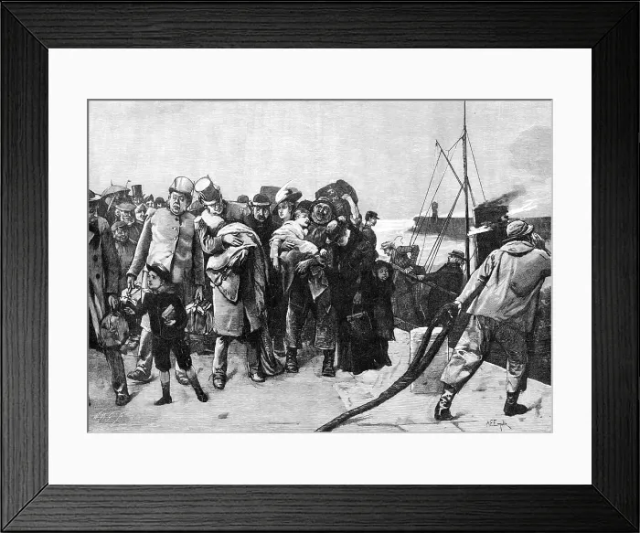 Framed Print : After a Rough Passage, 1883. Creator: William Biscombe Gardner Framed Print : After a Rough Passage, 1883. Creator: William Biscombe Gardner