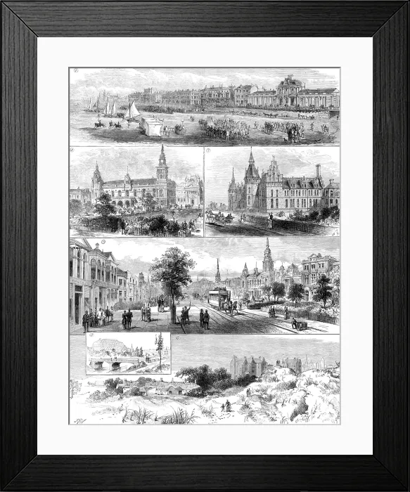 Framed Print : The British Association at Southport, 1883. Creator: Unknown Framed Print : The British Association at Southport, 1883. Creator: Unknown