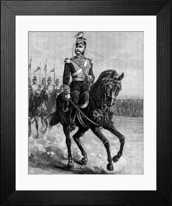 Framed Print : Alfonso XII. King of Spain, in the uniform of the 15th Schleswig-Holstein Uhlans, 1883. Creator: Unknown Framed Print : Alfonso XII. King of Spain, in the uniform of the 15th Schleswig-Holstein Uhlans, 1883. Creator: Unknown