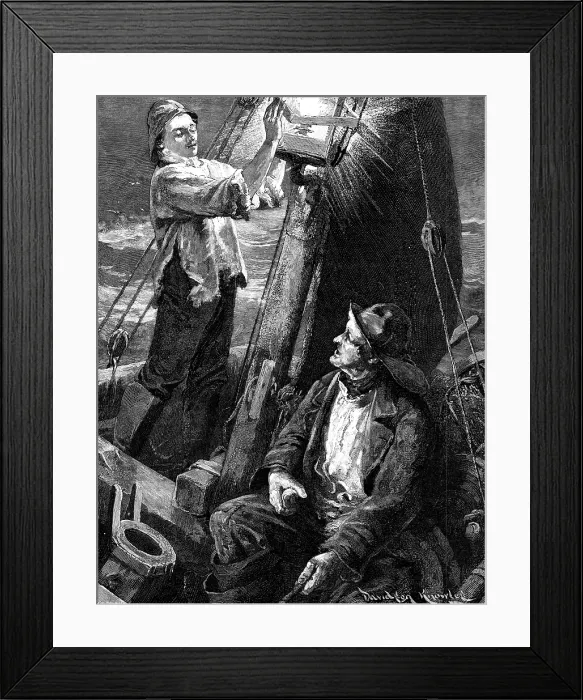Framed Print : A Cheering Gleam, 1883. Creator: Eugene Froment Framed Print : A Cheering Gleam, 1883. Creator: Eugene Froment