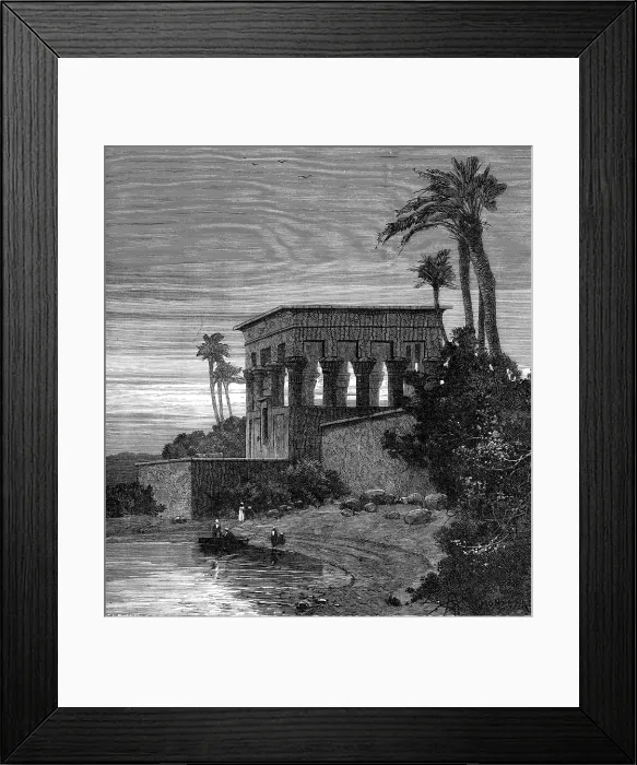 Framed Print : Sketches on the Upper Nile: Philae, 1883. Creator: Unknown Framed Print : Sketches on the Upper Nile: Philae, 1883. Creator: Unknown
